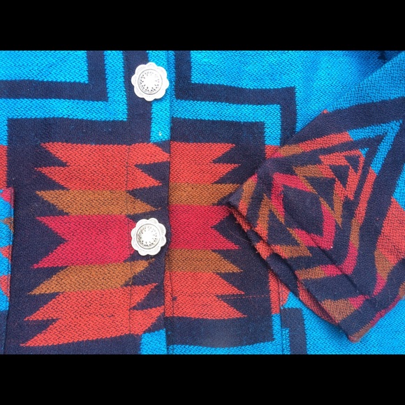 🌿Vintage 80’s Southwestern Tribal Concho Jacket - Picture 2 of 9
